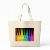Rainbow Piano Keyboard and Notes Bag