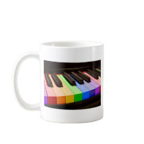 Rainbow Piano Coffee Mug