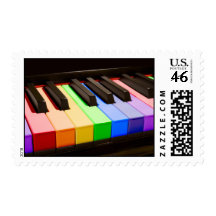 Rainbow Piano Postage
