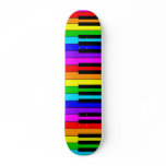 Rainbow Piano Skateboard