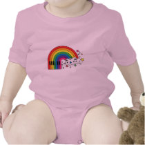 Rainbow Piano t-shirts by MendiSue Rainbow Piano t-shirts