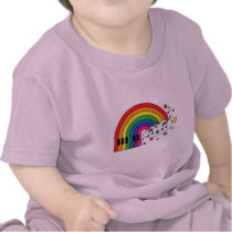 Rainbow Piano t-shirts by MendiSue Rainbow Piano t-shirts