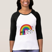 Rainbow Piano t-shirts by MendiSue Rainbow Piano t-shirts