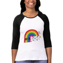 Rainbow Piano t-shirts