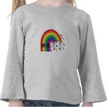 Rainbow Piano t-shirts
