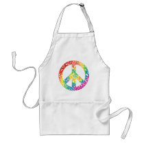 Rainbow Pieces of Peace aprons by rainbowthree Rainbow Pieces of Peace aprons