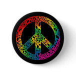 Rainbow Pieces of Peace Button