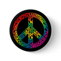 Rainbow Pieces of Peace buttons by rainbowthree Rainbow Pieces of Peace buttons