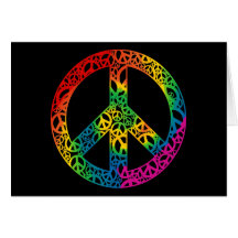 Rainbow Pieces of Peace Cards