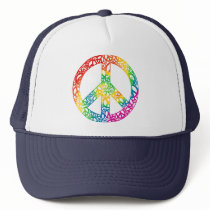 Rainbow Pieces of Peace hats by rainbowthree Rainbow Pieces of Peace hats