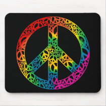 Rainbow Pieces of Peace mousepads by rainbowthree Rainbow Pieces of Peace mousepads