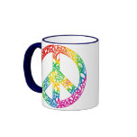 Rainbow Pieces of Peace Coffee Mug