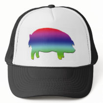 Rainbow Pig hats