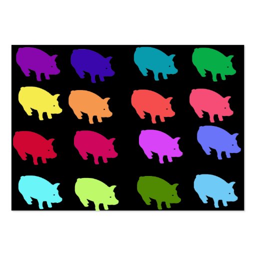 Rainbow Pigs Business Card (front side)