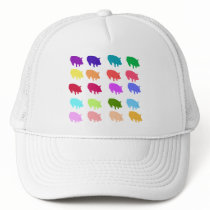 Rainbow Pigs Hats