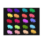 Rainbow Pigs Postcards