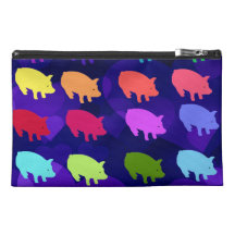 Rainbow Pigs Travel Accessories Bags