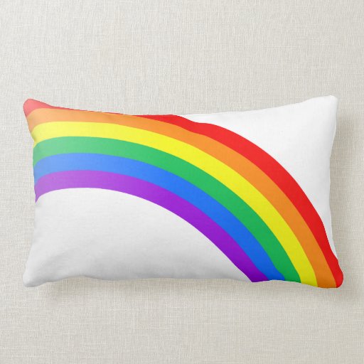 rainbow flower brand pillow