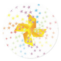 Rainbow Pinwheel Sticker by Willowdesign Rainbow Pinwheel Sticker