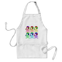 Rainbow Pirate Skulls Aprons