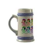 Rainbow Pirate Skulls Steins Mugs
