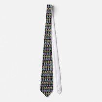 Rainbow Pirate Skulls Tie