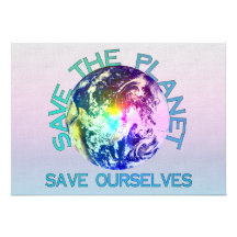 Rainbow Planet Personalized Invite