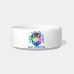 Rainbow Planet Cat Bowl