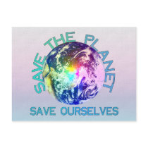Rainbow Planet Postcard