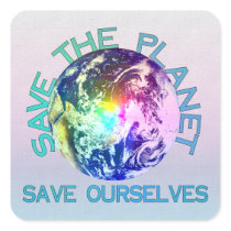 Rainbow Planet Stickers