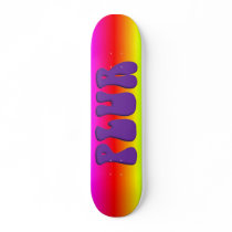 Rainbow Plur Deck skateboards by JuJusGardens Rainbow Plur Deck skateboards