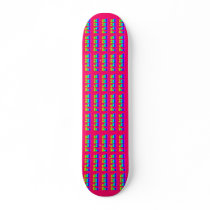 Rainbow PLUR Pink skateboards by JuJusGardens Rainbow PLUR Pink skateboards