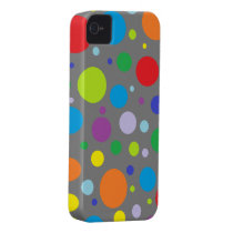 Rainbow Polka Dot iPhone 4 Case