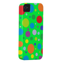 Rainbow Polka Dot iPhone 4 Case
