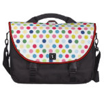 Rainbow polka dots bags for laptop