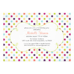 Rainbow Polka Dots Invitation