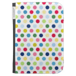 Rainbow polka dots kindle cases