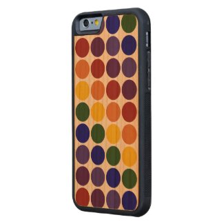 Rainbow Polka Dots on Transparent Background Cherry iPhone 6 Bumper