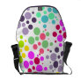 Rainbow Polkadots White Messenger Bag