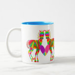 Rainbow Ponies Mug mugs