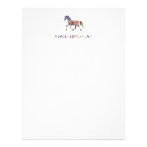 Rainbow Pony stationary letterhead