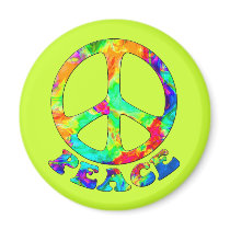 Rainbow Pool Peace Magnets