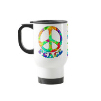 Rainbow Pool Peace Travel Mugs