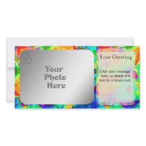Rainbow Pool PhotoCard Template Picture Card