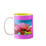 rainbow poppy coffee mugs