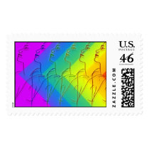 Rainbow postage