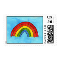 Rainbow postage by bonnievoyage Rainbow postage