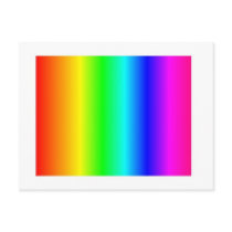 rainbow postcard