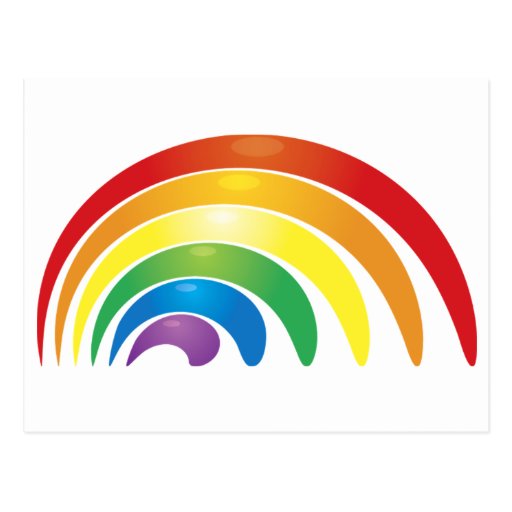 Rainbow Postcard