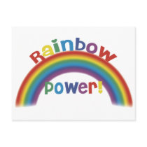 Rainbow Power! postcards by BoogieMonst Rainbow Power! postcards